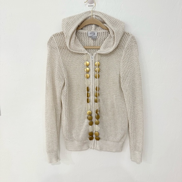 Just Be Cream Cardigan with Gold Buttons - Picture 1 of 8